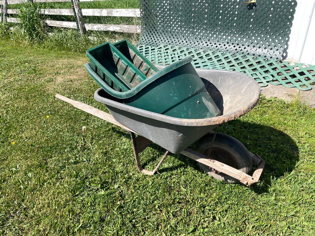 Poly Tub Wheel Barrel and Other Gardening Supplies