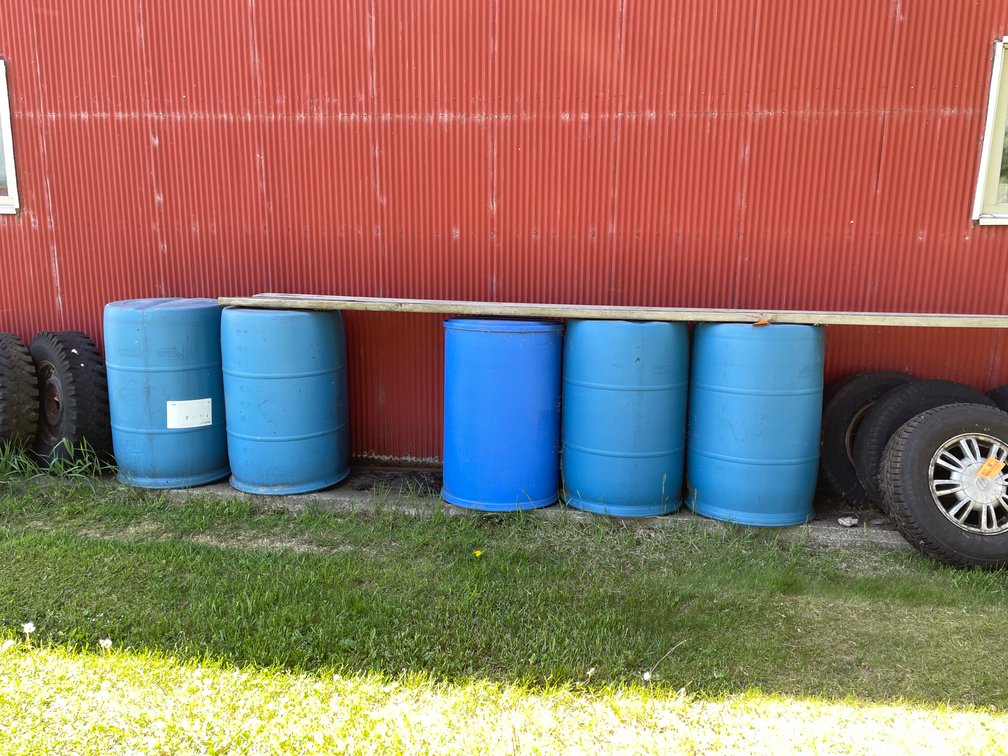(5) Poly 55-Gallon Barrels