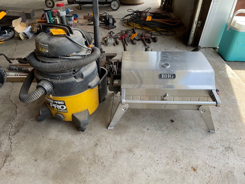 Shop-Vac Wet Dry Vac and BHG Propane Grill
