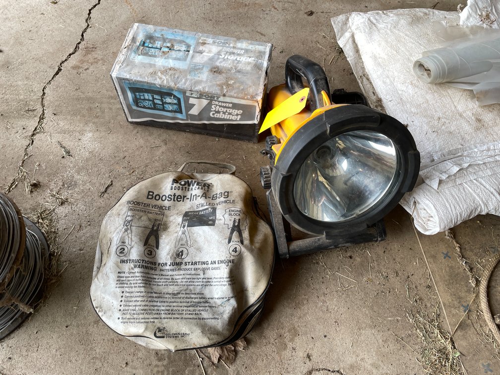 Road Power Jumper Cables, Organizer and Thor-X Spotlight