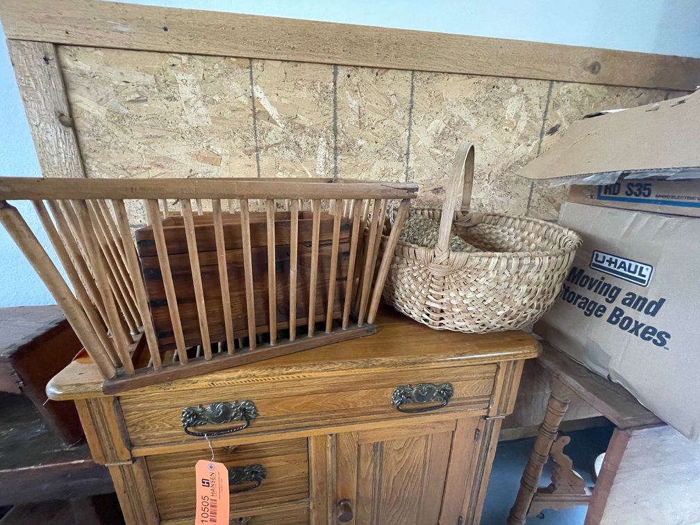 Wicker Baskets and Wooden Storage