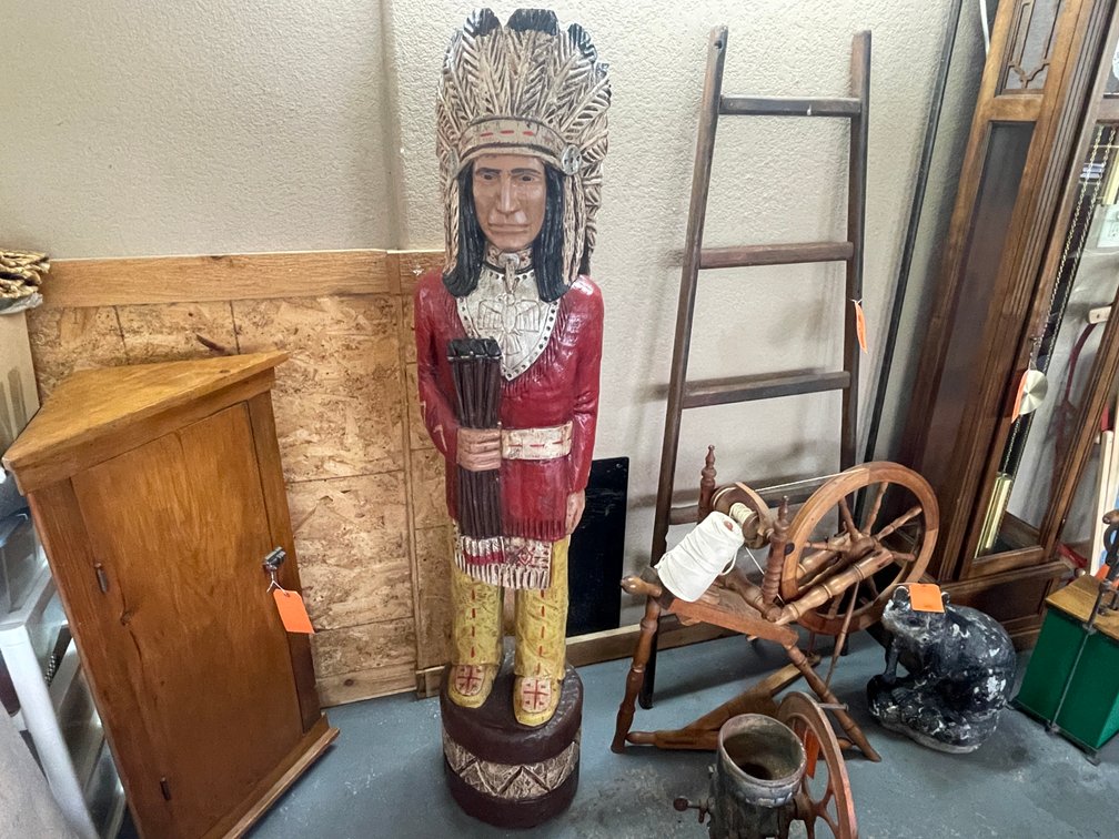 Decorative Wooden Native American Statue