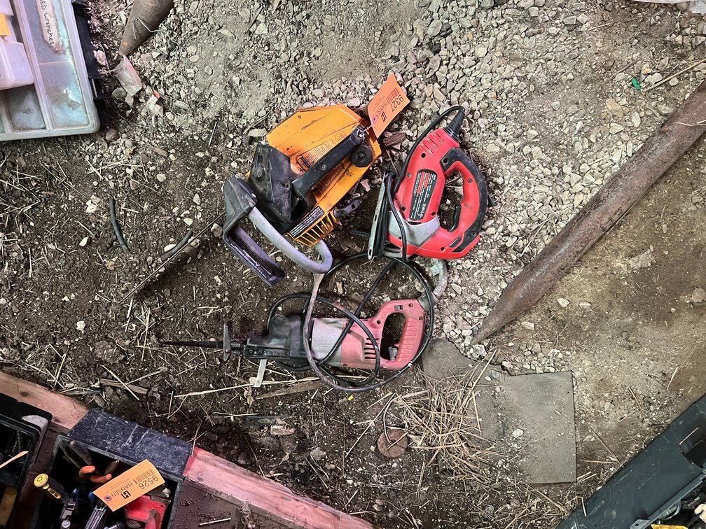 Milwaukee Sawzall, Black and Decker Jigsaw, Poulan 180 Pro