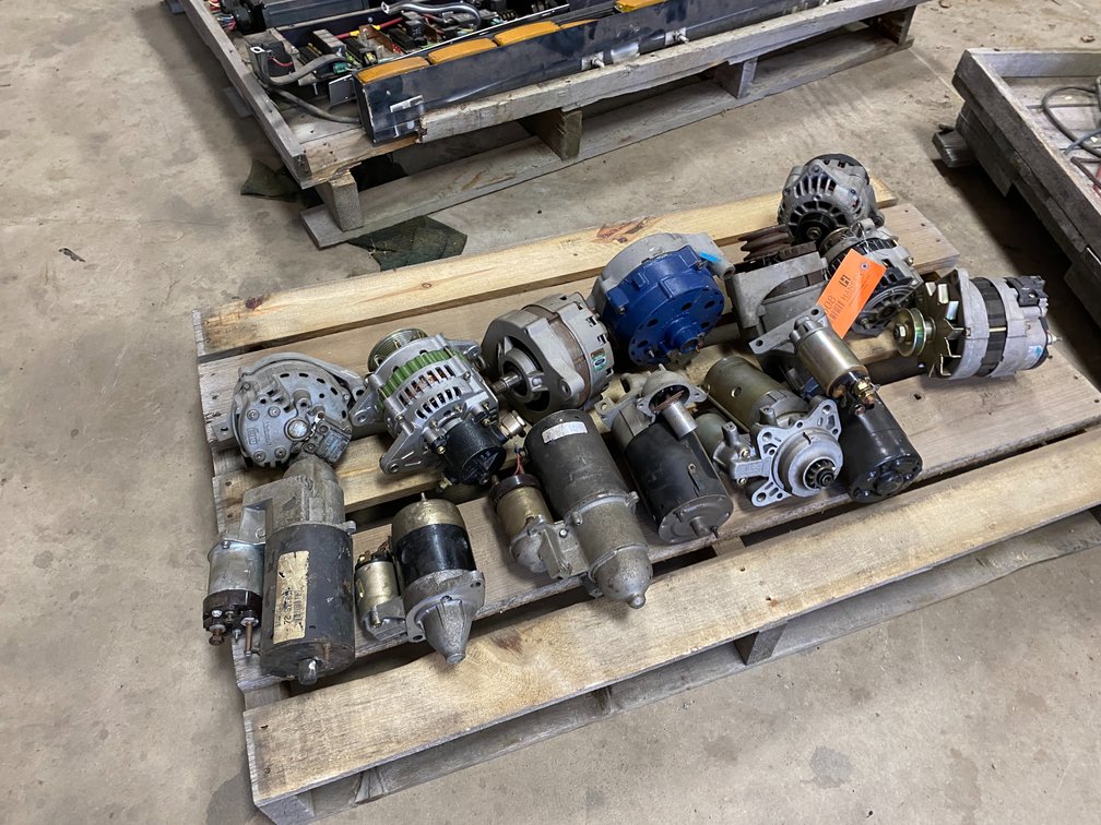 Pallet of Starters and Alternators (Antigo, WI)