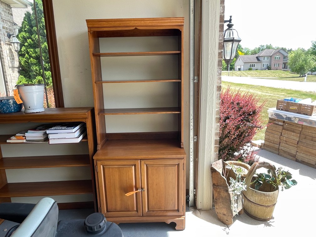 Davis Two Piece Book Shelf with Cabinet