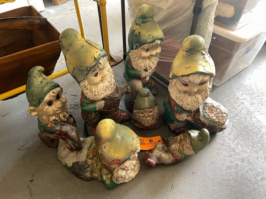 (6) Garden Gnome Statues
