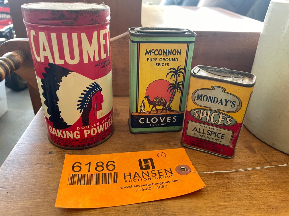 (3) Vintage Spice Canisters