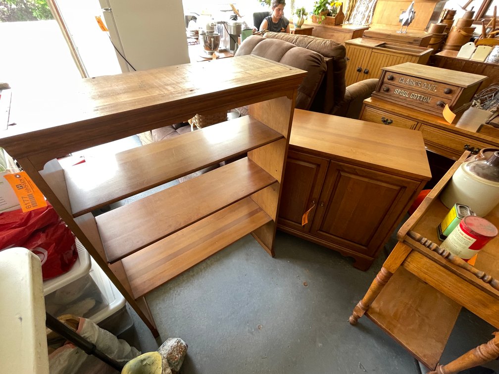Two Piece Book Shelf Cabinet