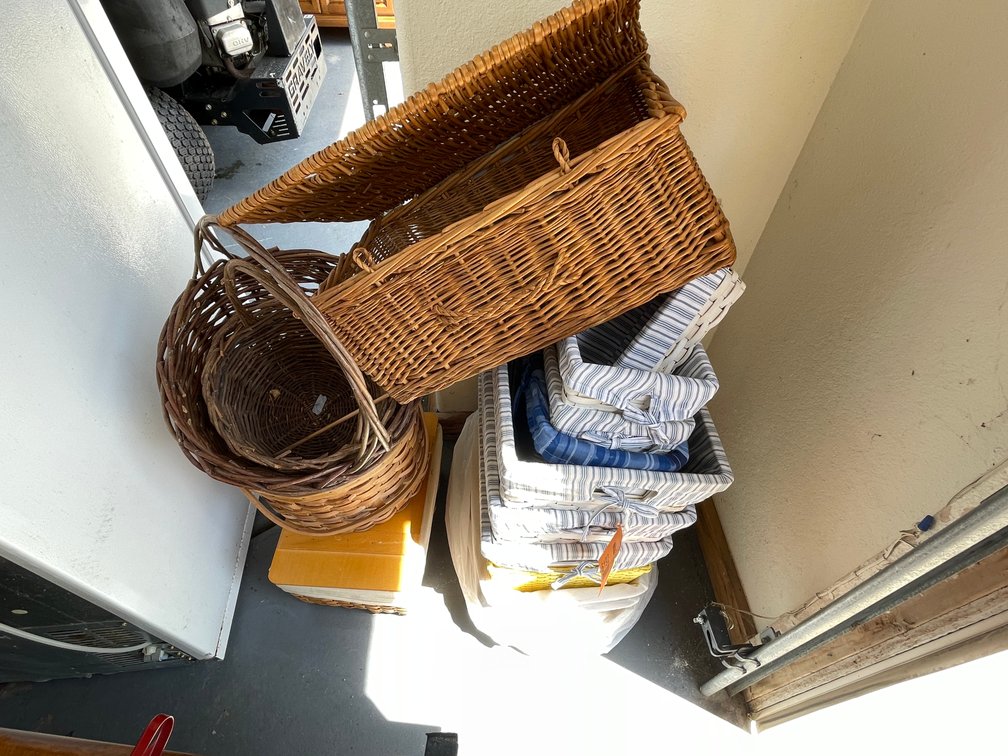 Various Woven Wicker Baskets