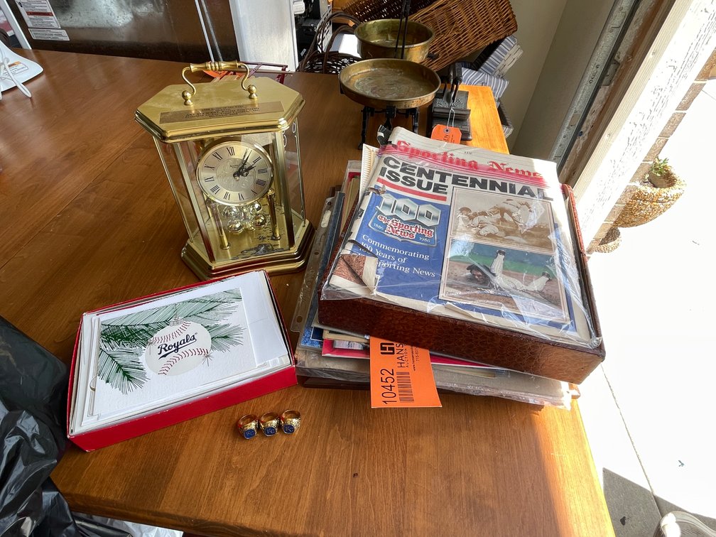 Various Kansas City Royals Baseball Memorabilia