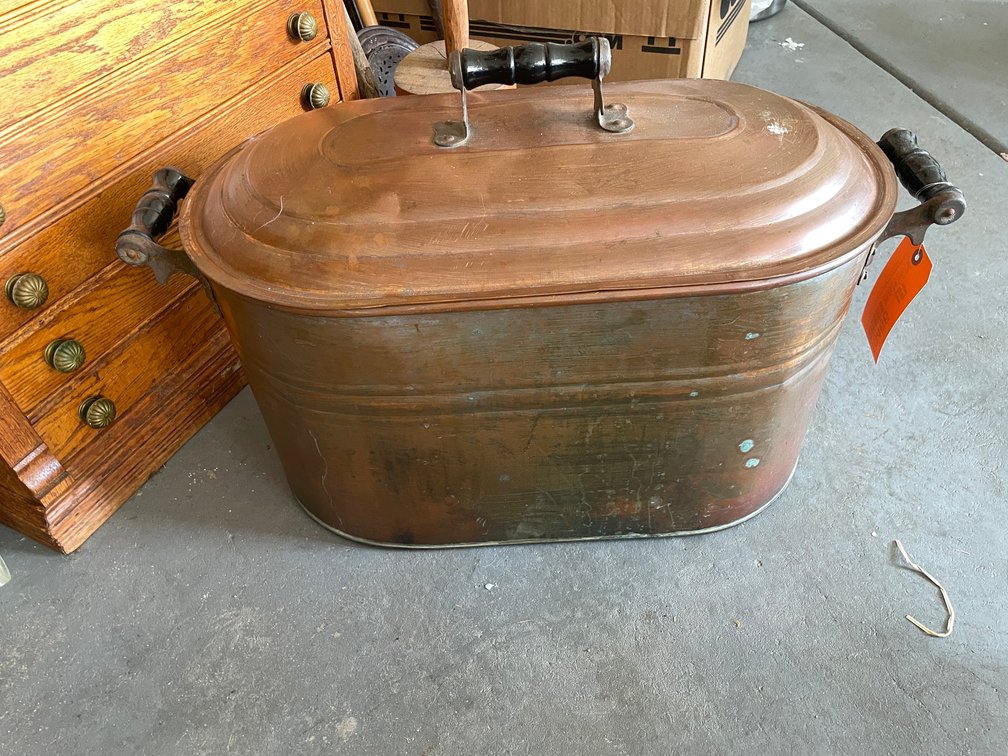(1) Copper Boiler Wash Tub