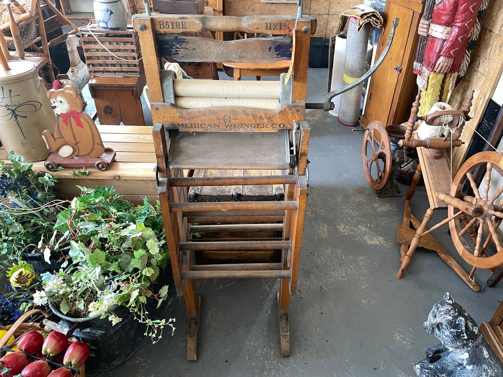 American Wringer Laundry Bench with Wringer