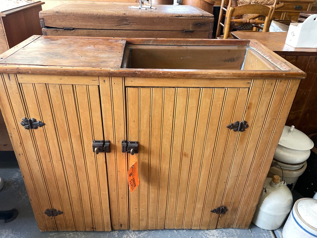 Vintage Copper Dry Sink Cabinet