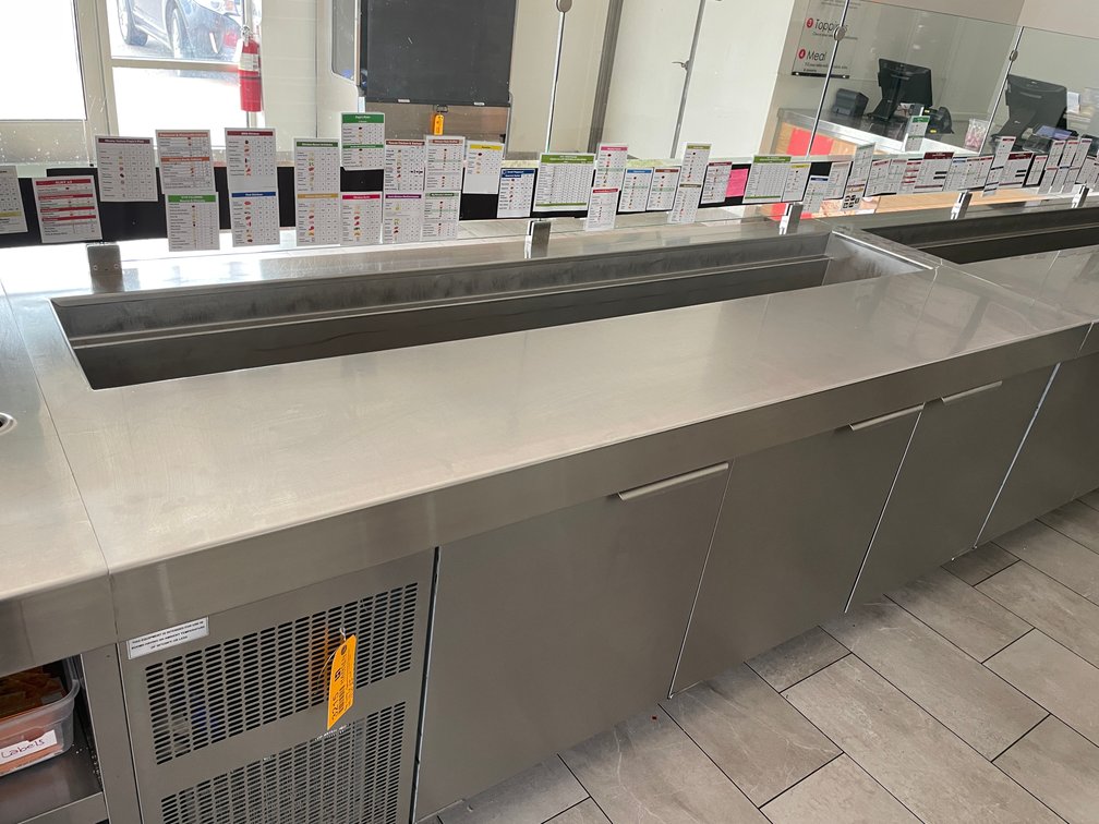 Stainless Prep Counter and Cooler