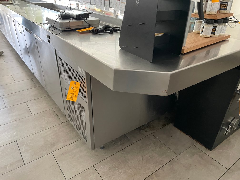 Stainless Prep Counter and Cooler