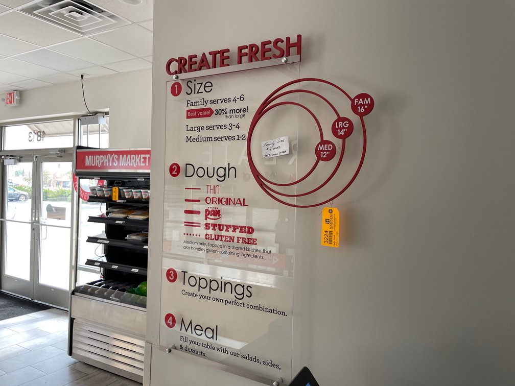 Create Fresh Menu Sign