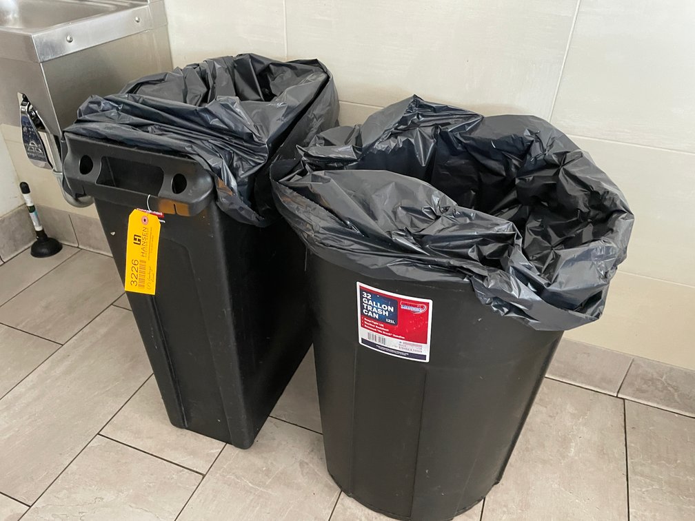 (2) Garbage Cans