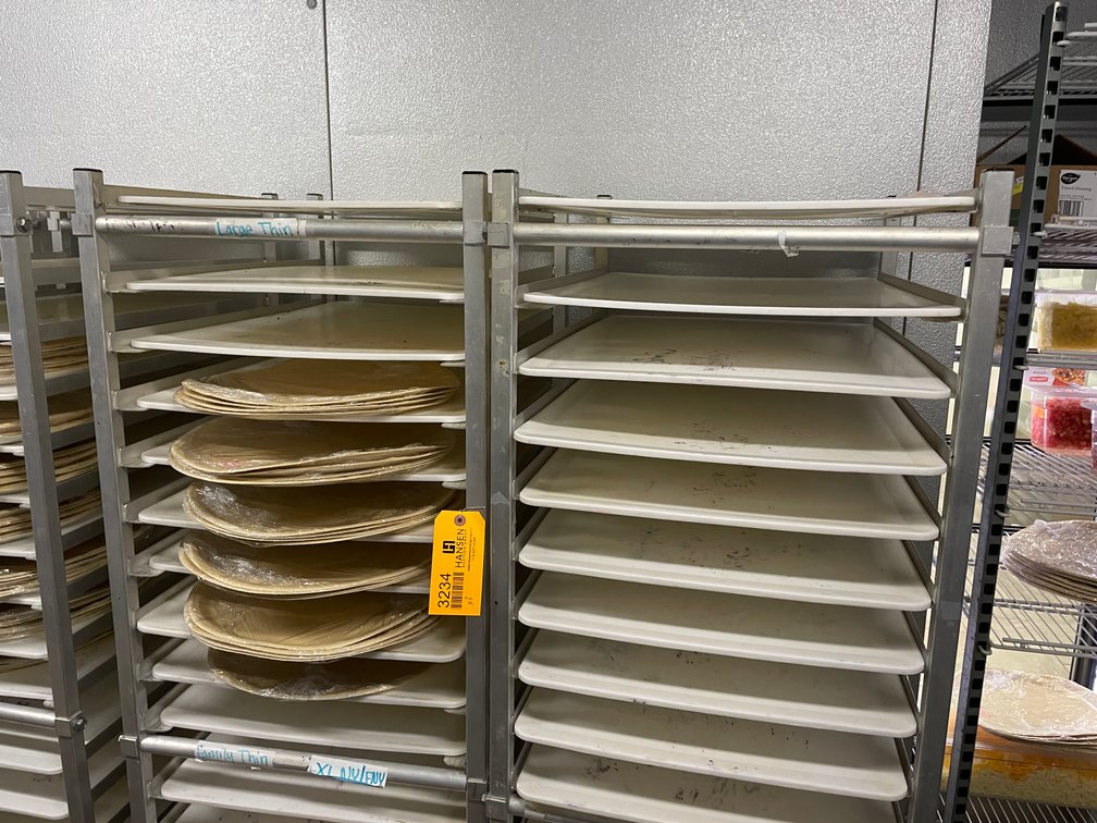 (2) Aluminum Rolling Baking Racks