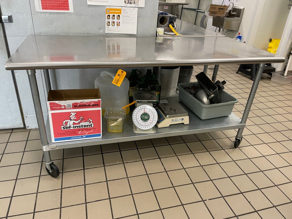 Stainless Steel Rolling Table