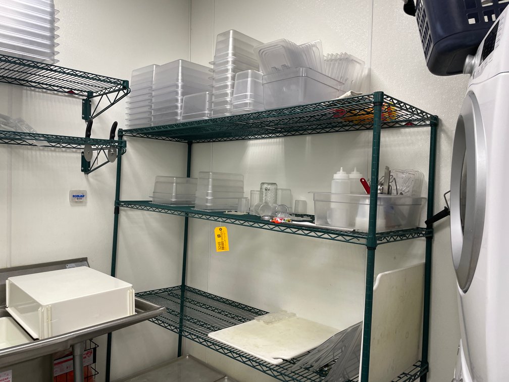 Coated Wire Shelving Unit