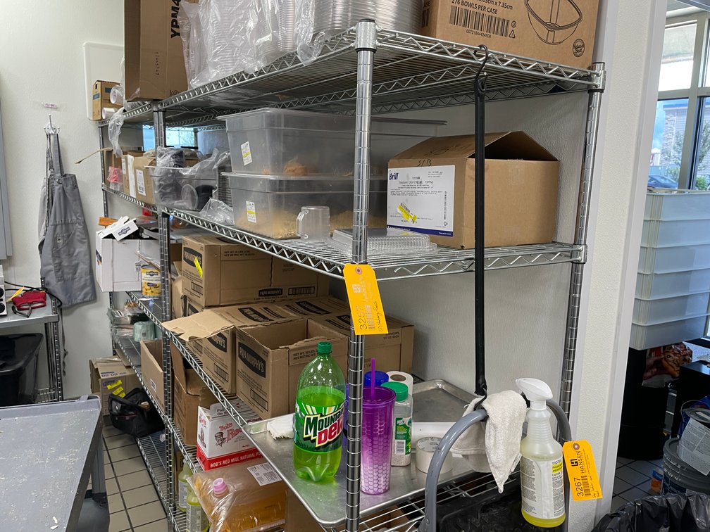 (2) Wire Metal Shelving Units