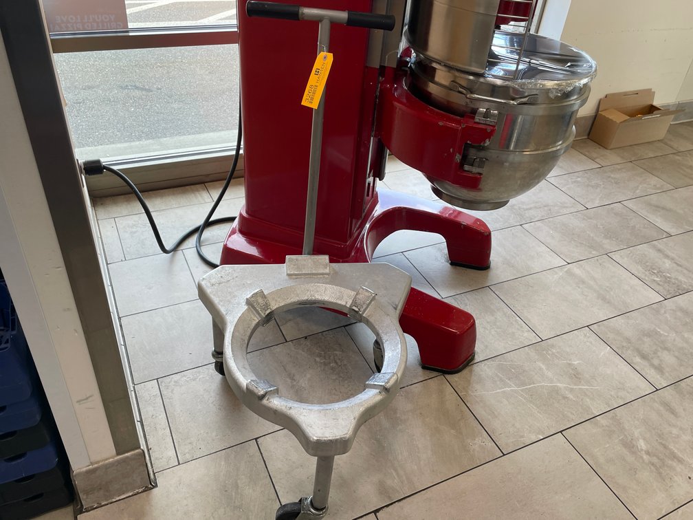 Holbart Dough Mixing Bowl Cart and Dough Hook