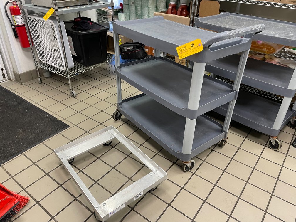 4 Wheel Poly Cart and 4 Wheel Aluminum dolly cart
