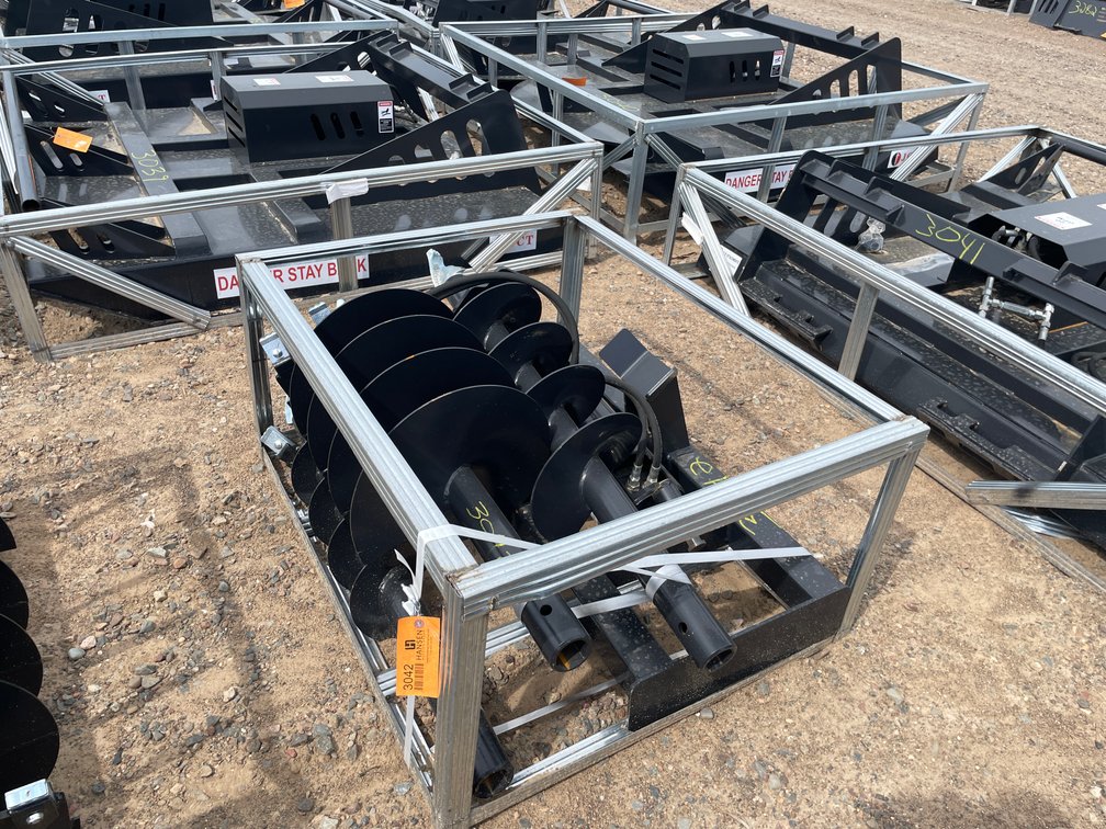 Unused 2026 Skid Steer Hydraulic Auger Bit and Drive