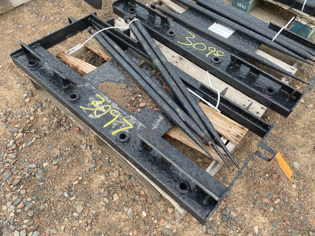Unused 2026 JCT Skid Steer Quadruple Tine Bale Spear