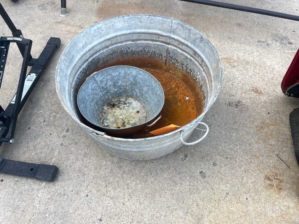(2) Galvinized Wash Tubs (O3)