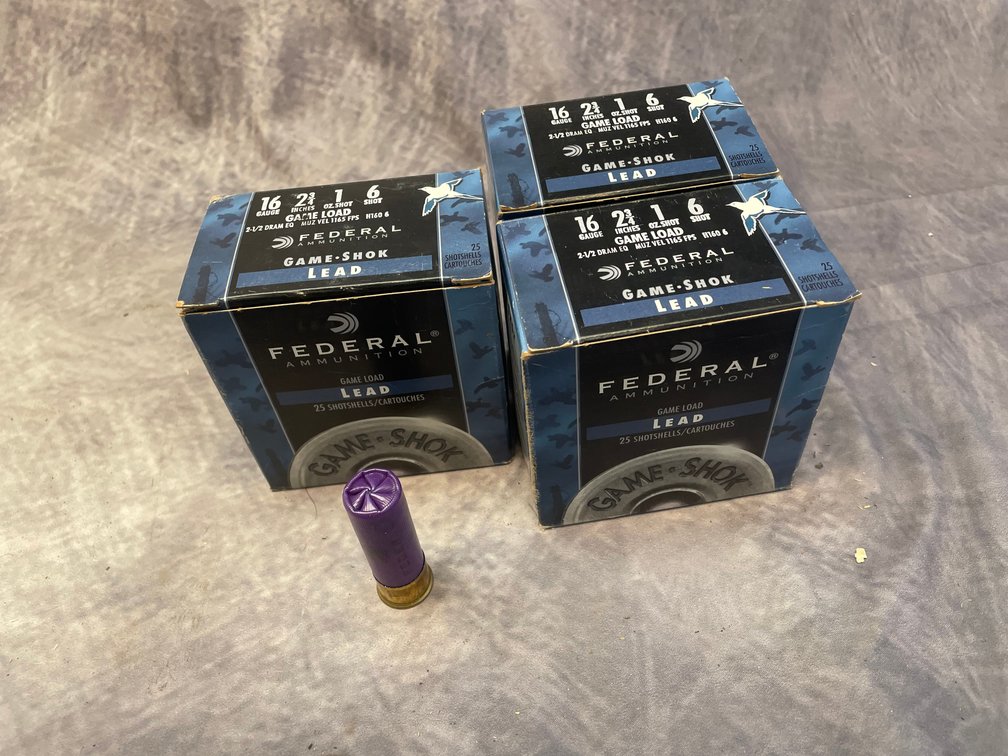 Federal 16 Ga Lead Game Load Ammo (Princeton, MN)