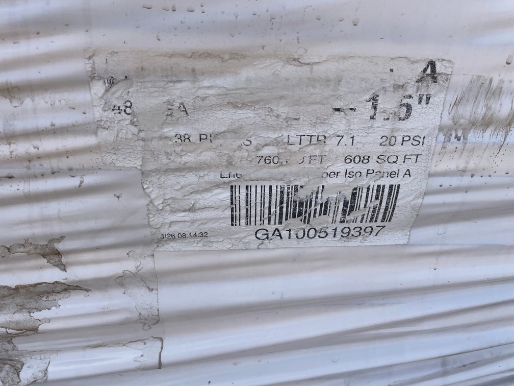 (36) 4'x8' Sheets of Polyiso Insulation