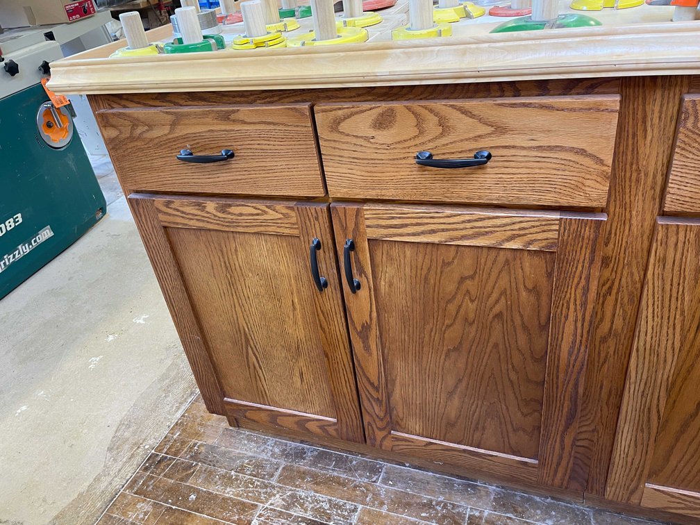 Wooden Cabinet and Work Bench