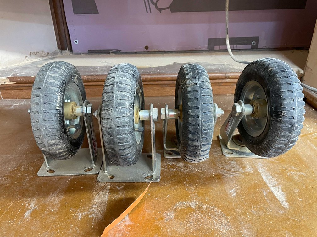 (4) Cast Iron Wheels
