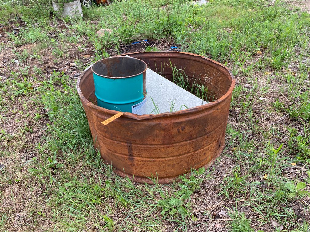 Fire Ring and Metal Barrel