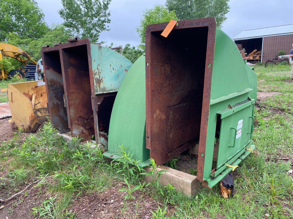 (4) Metal Chipping Chutes