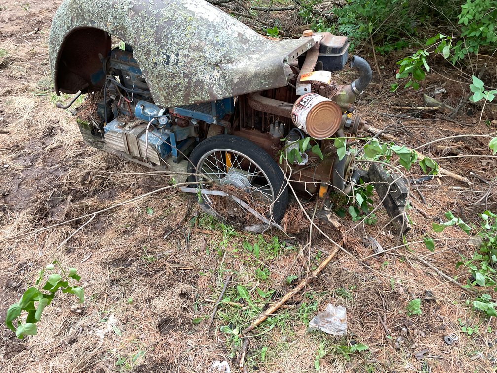 (2) Engines Mounted on Wood Cart