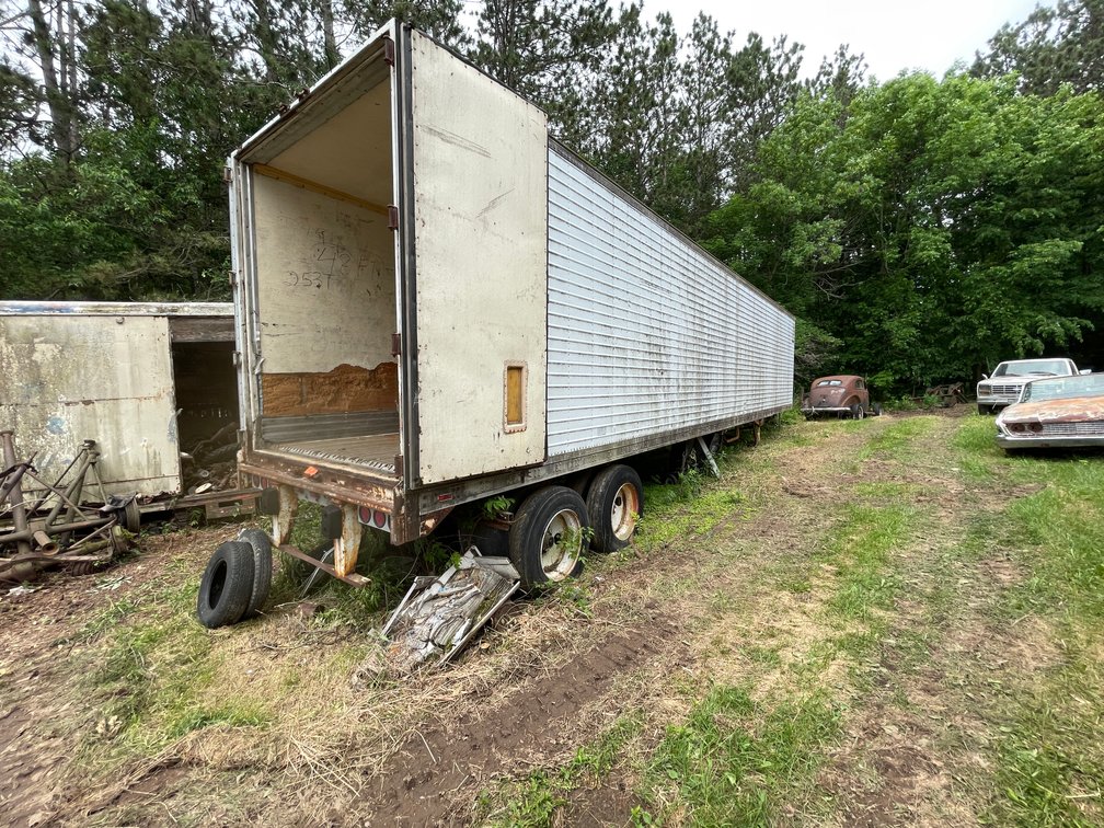 1986 Timpte 48' Semi Van Trailer and Contents (No Title, For Parts)