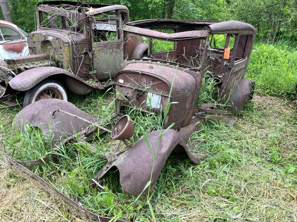 1928-1931 Model A Body and Frame 2-Door Sedan (No Title, For Parts)