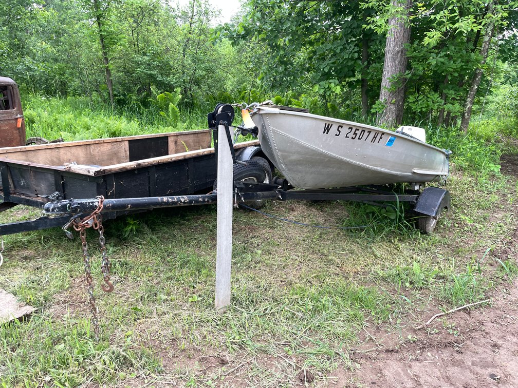 12' Aluminum Boat with Motor and Trailer