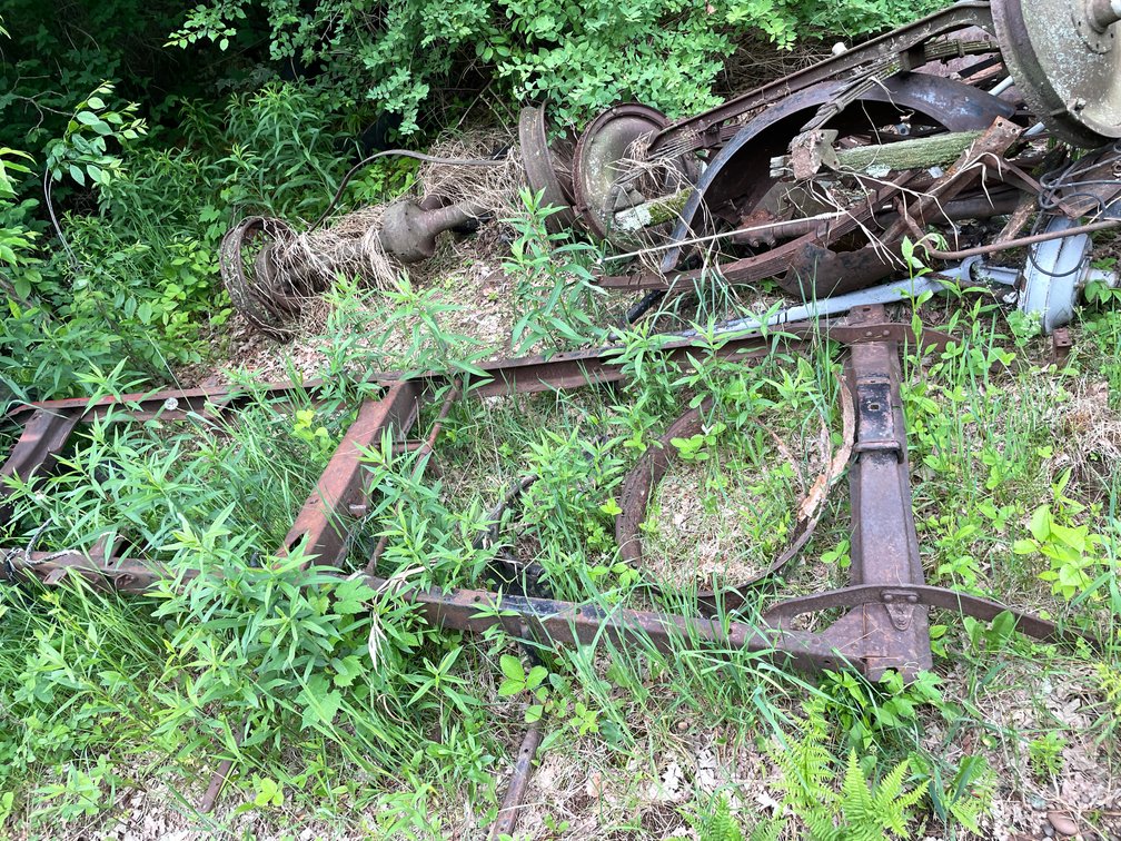 Large Scrap Steel Pile