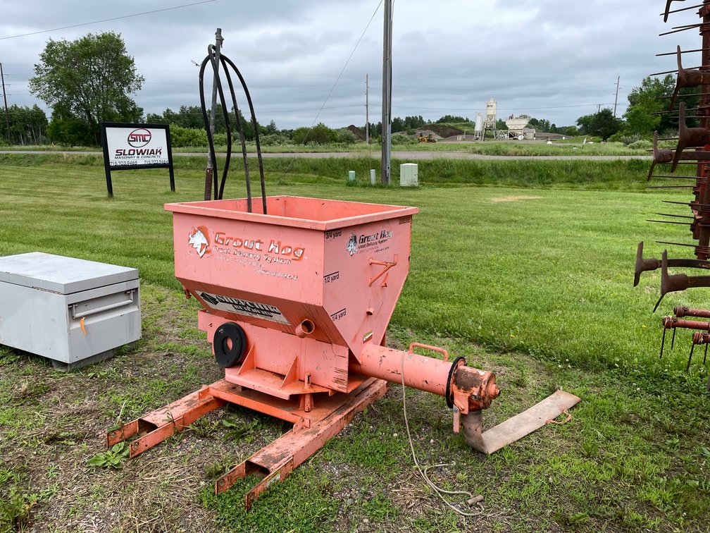 Grout Hog Hydraulic Driven Grout Delivery System