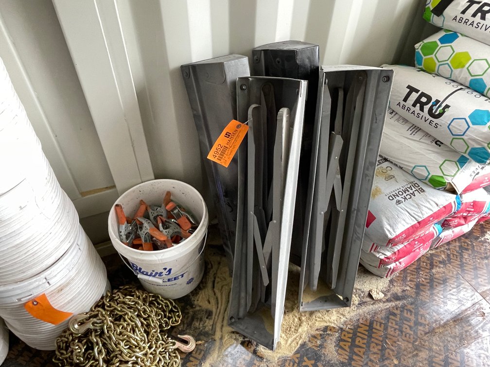 (4) Metal Sawhorses and (24) Clamps