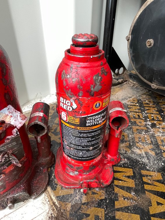 (2) Big Red Bottle Jacks