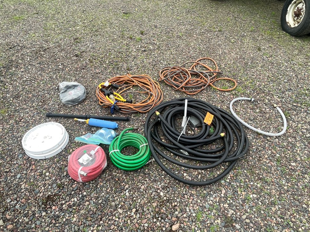 Pile of Hoses and Extension Cords