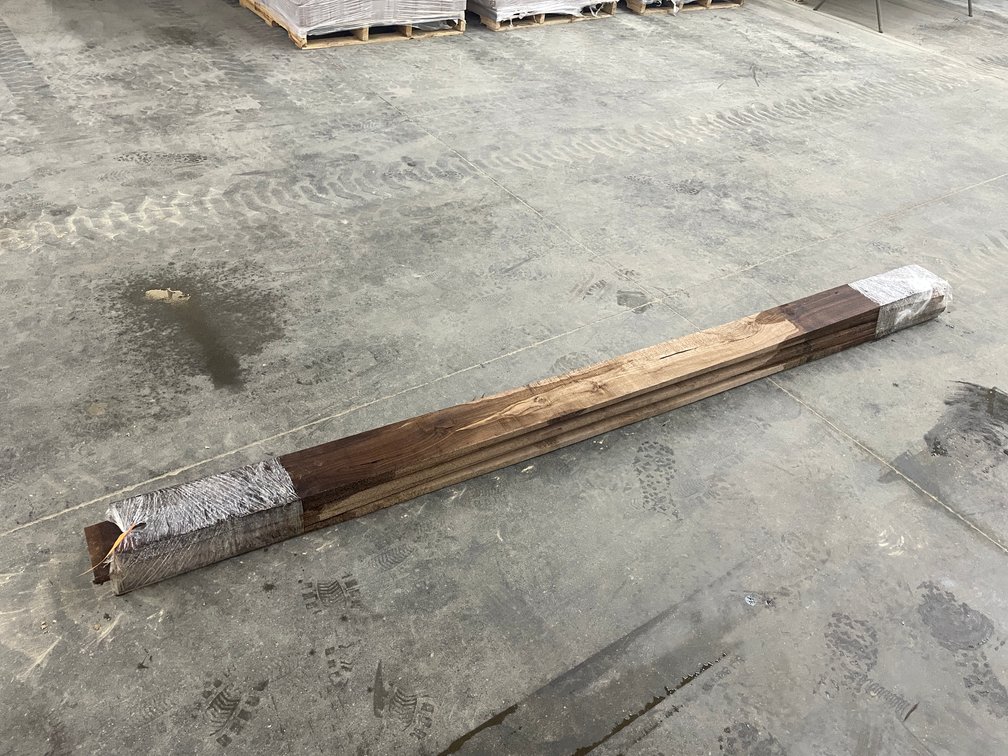 Bundle of (5) Inch Thick Rough Cut Black Walnut Boards