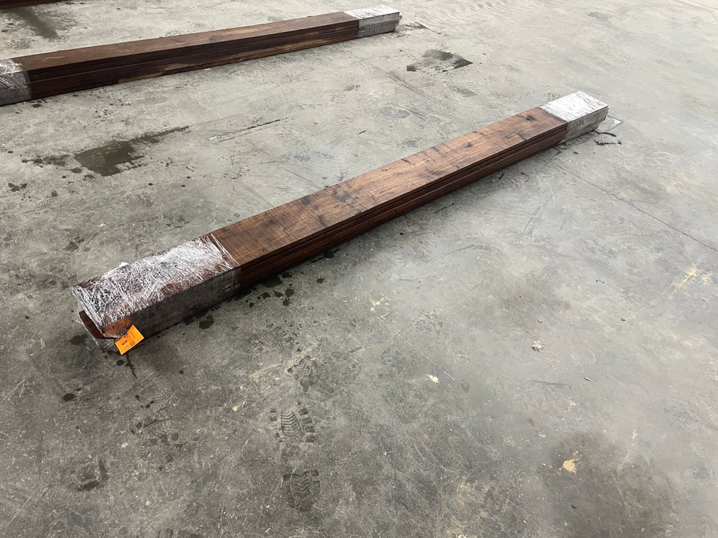 Bundle of (6) Inch Thick Rough Cut Black Walnut Boards