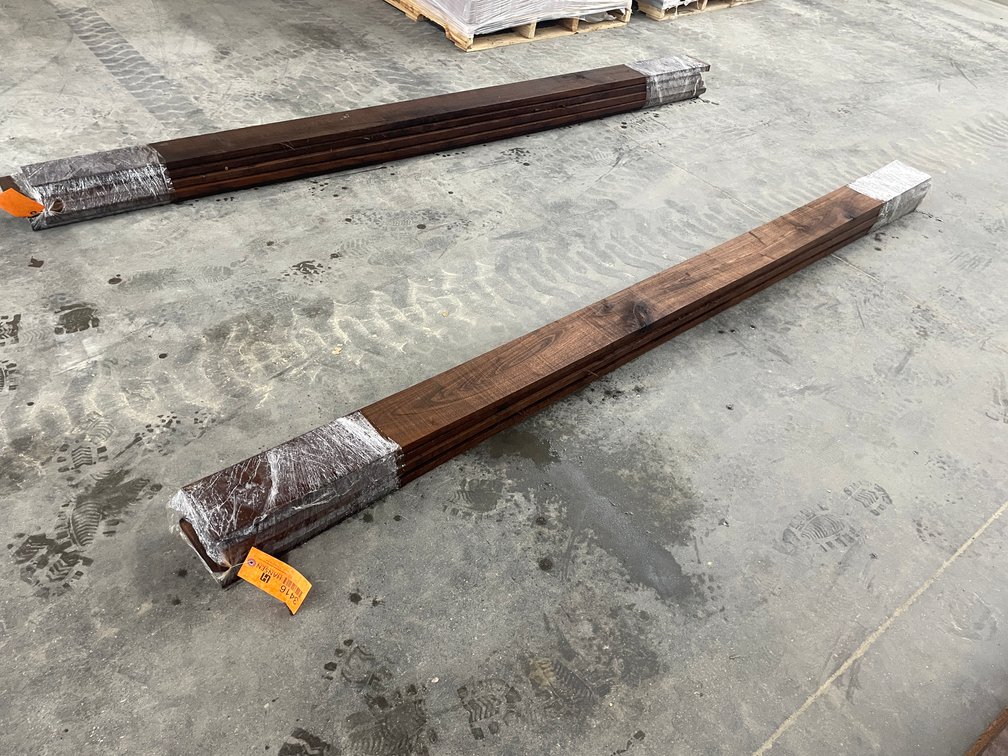 Bundle of (5) Inch Thick Rough Cut Black Walnut Boards