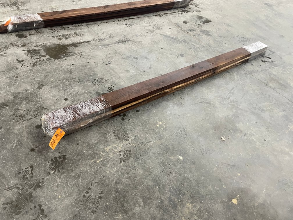 Bundle of (5) Inch Thick Rough Cut Black Walnut Boards