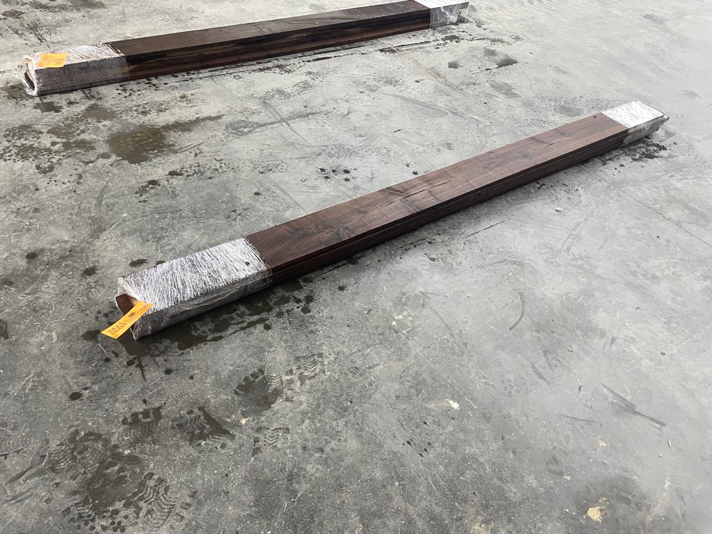 Bundle of (5) Inch Thick Rough Cut Black Walnut Boards